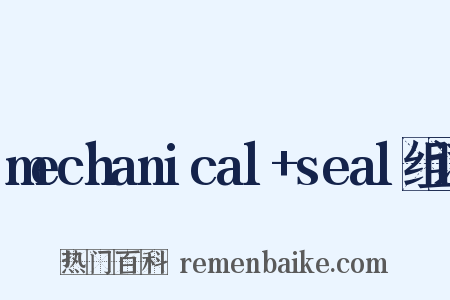 mechanical+seal组词是什么意思的图片